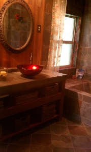 Our serene spa bathroom