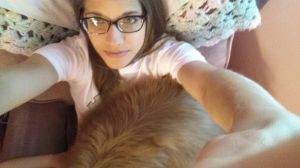 Dylan is my 55lb lap dog.